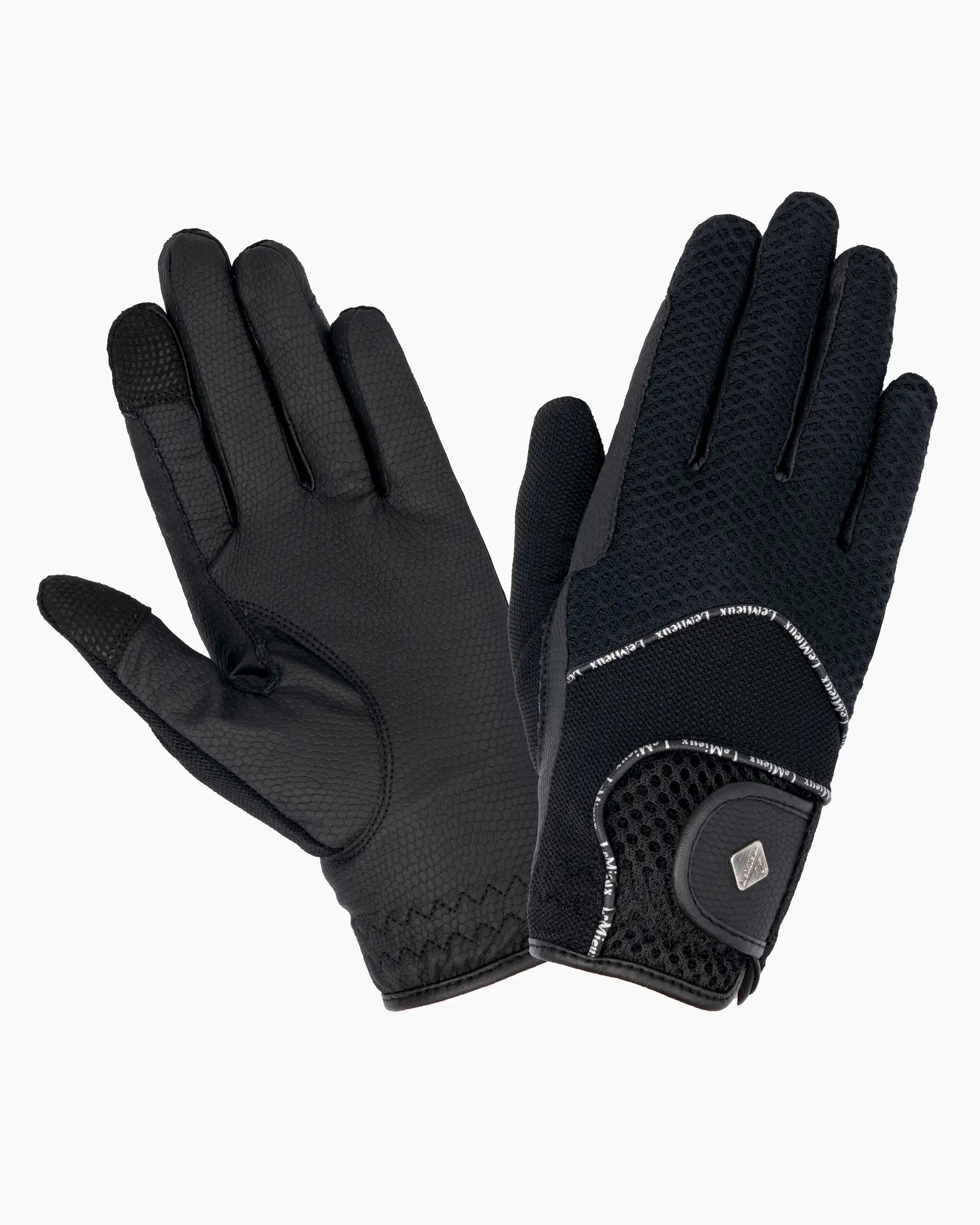 LeMieux 3D Mesh Riding Gloves Black