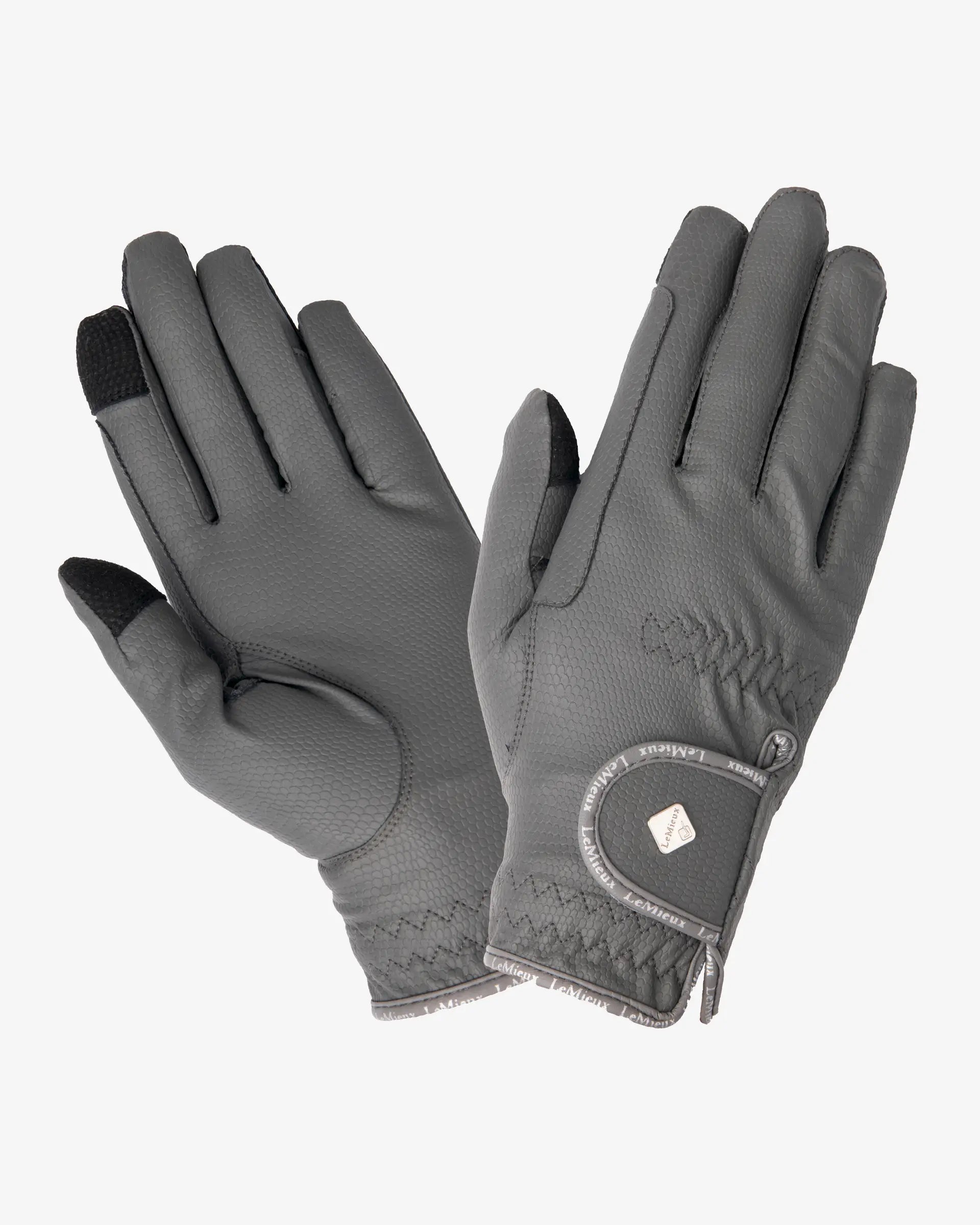 LeMieux Classic Riding Gloves Grey