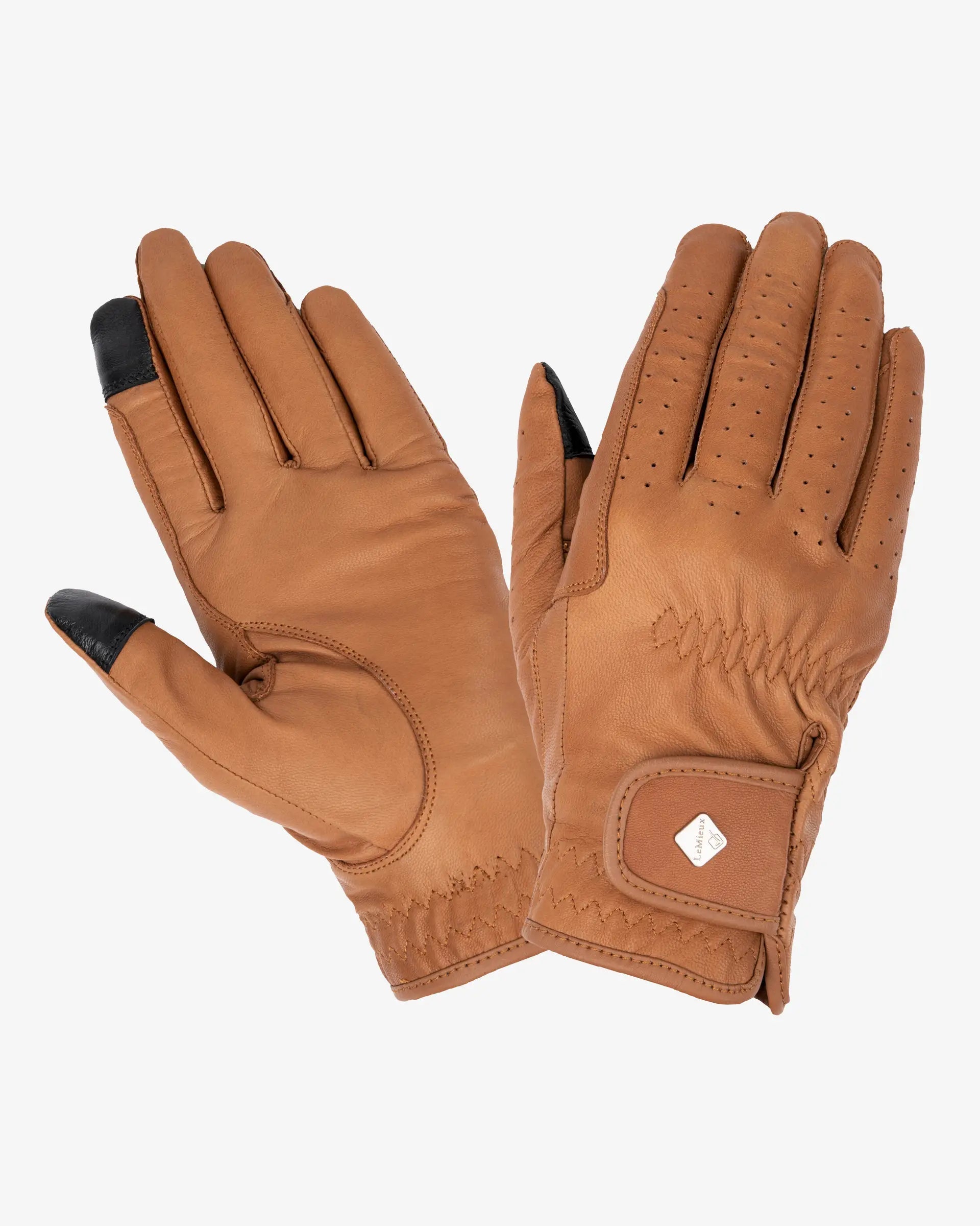 LeMieux Classic Leather Riding Gloves Tan