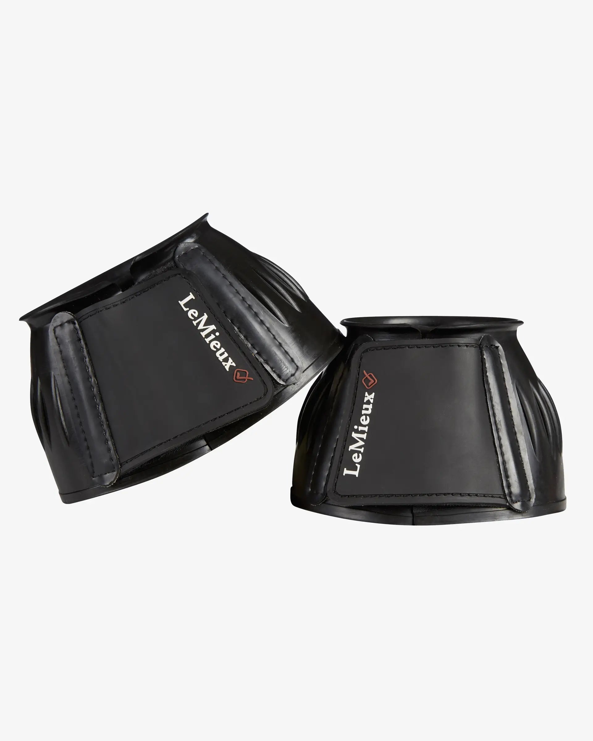 Lemieux Black Rubber Bell Boots for Horses | Over Reach Protection | Equestrian Gear