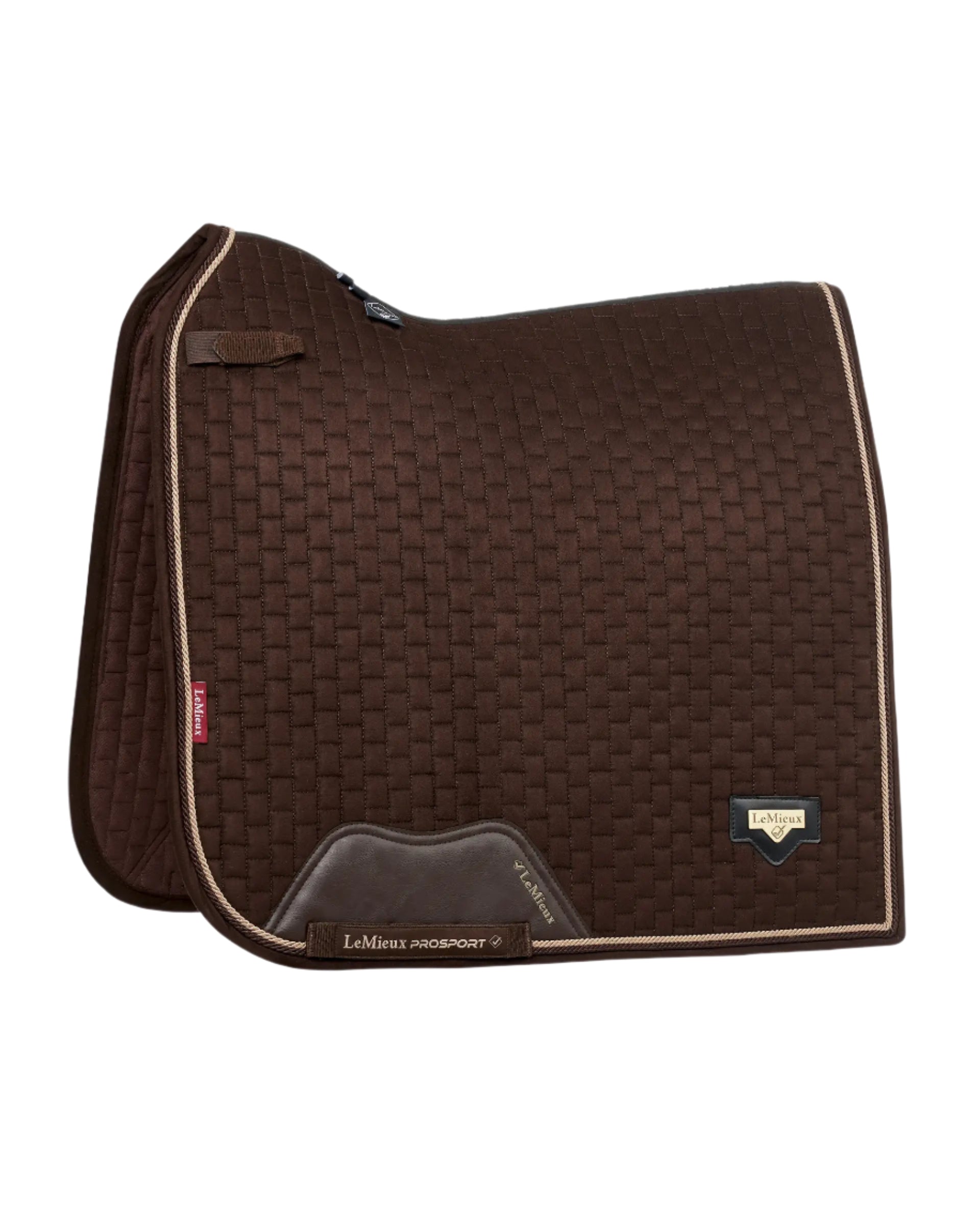 LeMieux Puissance Suede Dressage Square Brown