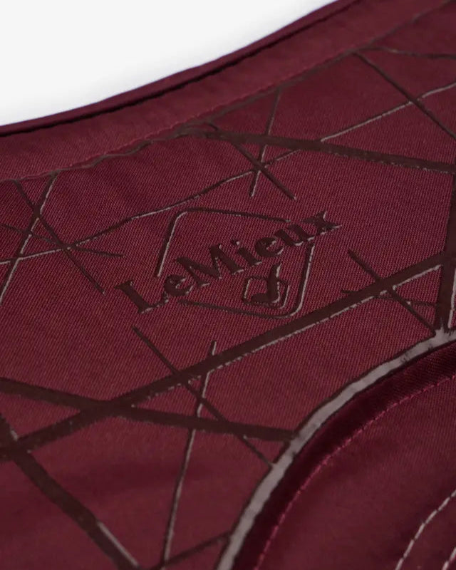 LeMieux Soft Shell Anti Slip Dressage Square Burgundy