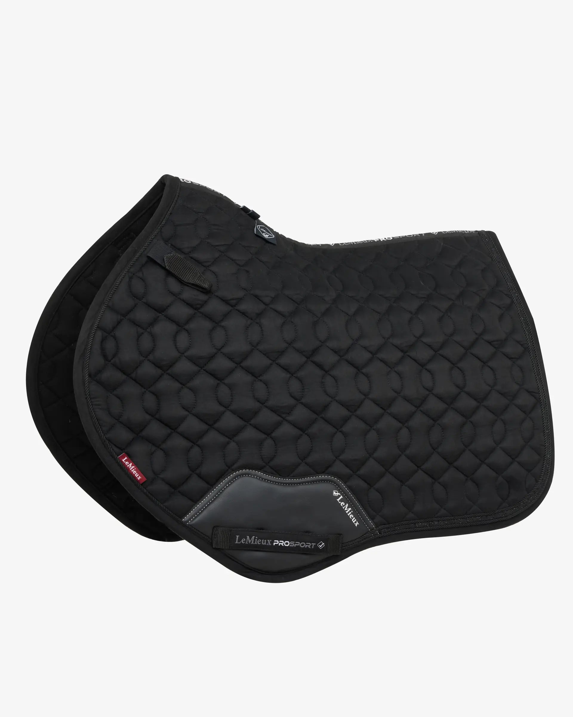 LeMieux Crystal Suede Close Contact Square Black