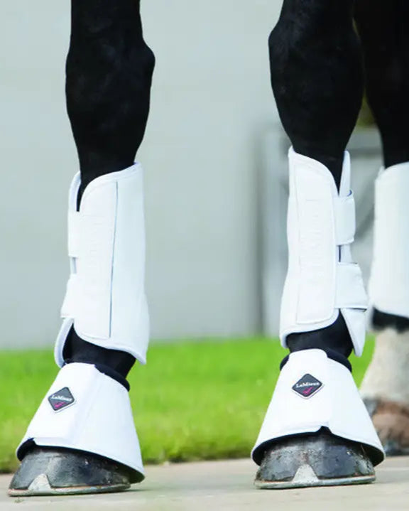 LEMIEUX SCHOOLING BOOTS WHITE - Horse Leg Protection - Schooling, Dressage, Tendon Support - Equiflair