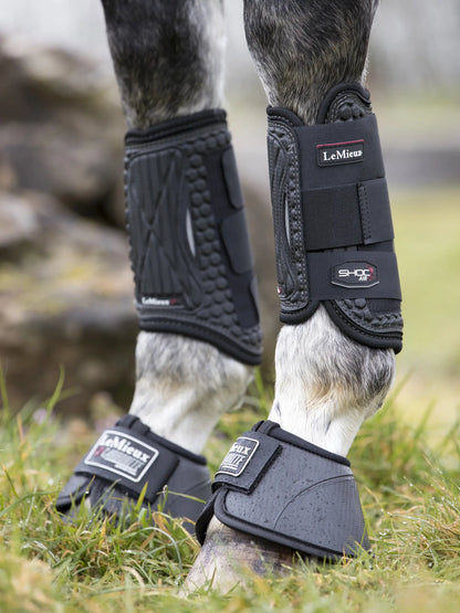 LEMIEUX SHOC AIR XC FRONT BOOTS Black - Equine Horse Protective Boots