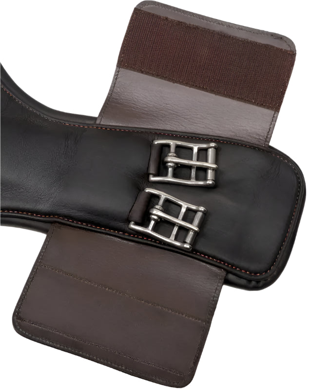 LeMieux Gel-Tek Anatomic Short Stud Girth with Magnet Brown