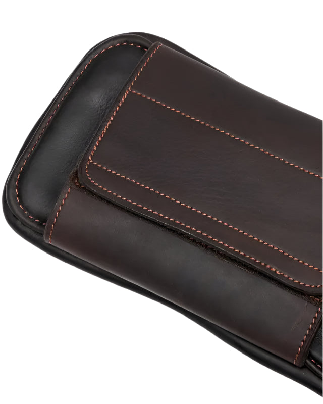 LeMieux Gel-Tek Anatomic Short Stud Girth with Magnet Brown