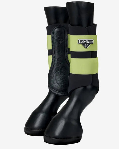 LeMieux Grafter Brushing Boots - Kiwi Horse Riding Leg Protection | Equiflair