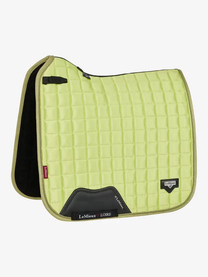 LeMieux Loire Classic Dressage Square Kiwi Saddle Pad | High Wither, Bamboo Lining, Luxury Equestrian Equipment