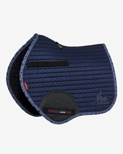 Lemieux Mini Suede Jump Square Indigo Saddle Pad - Equestrian Pony Accessory