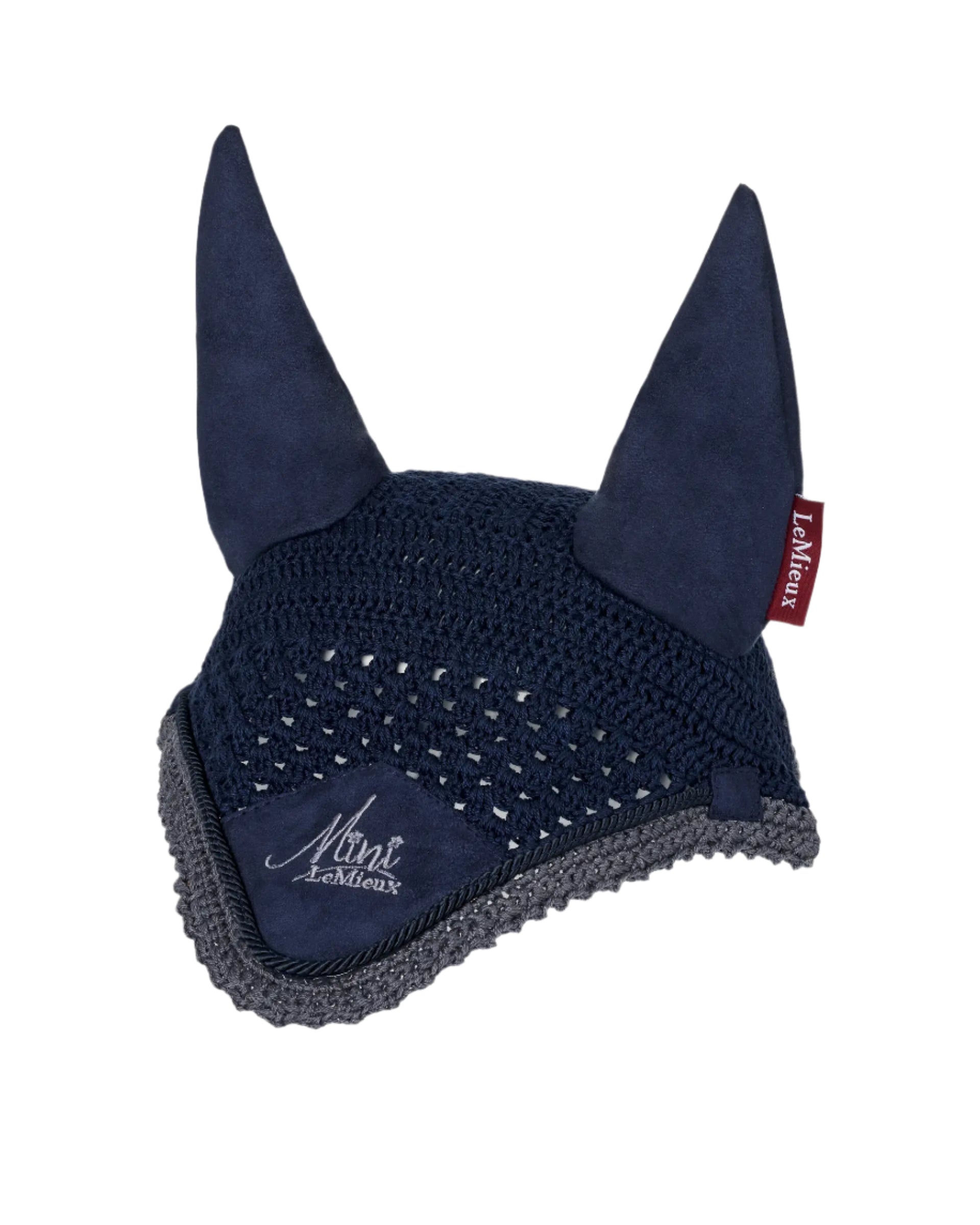 LeMieux Mini Indigo Fly Hood - Pony Size, Crochet Yarn, Fly Protection