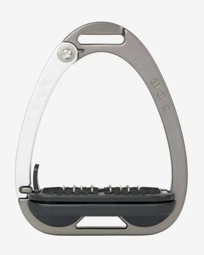 LeMieux Vector Control Equestrian Safety Stirrups - Carbon/Silver, Riding Equipment