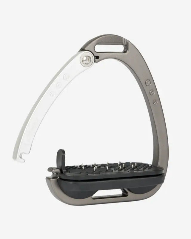 LEMIEUX Vector Control Stirrup - Carbon/Silver Equestrian Safety Stirrup