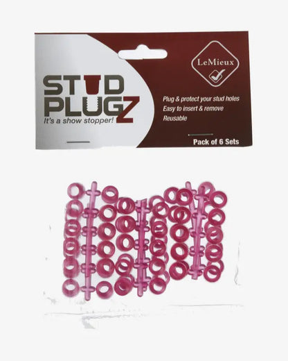 Lemieux Stud Plugz Pink - Protect Your Horse's Stud Holes - Easy to Remove, Reusable