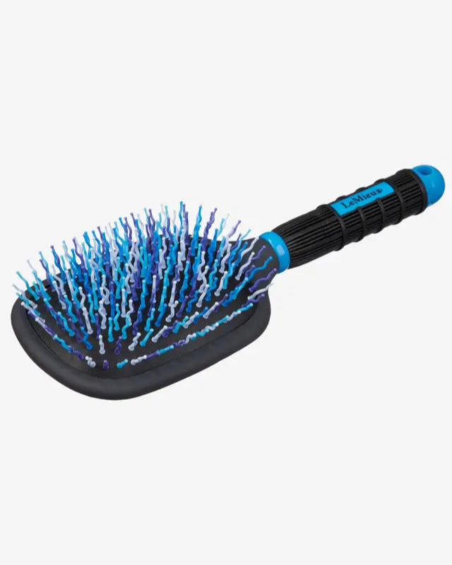 Lemieux Tangle Tidy Brush Blue | Pet Hair Brush | Horse Grooming Brush | Detangling Brush | Equiflair