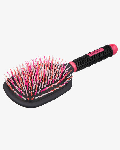 LeMieux Tangle Tidy Brush - Pink Detangling Horse Mane & Tail Brush