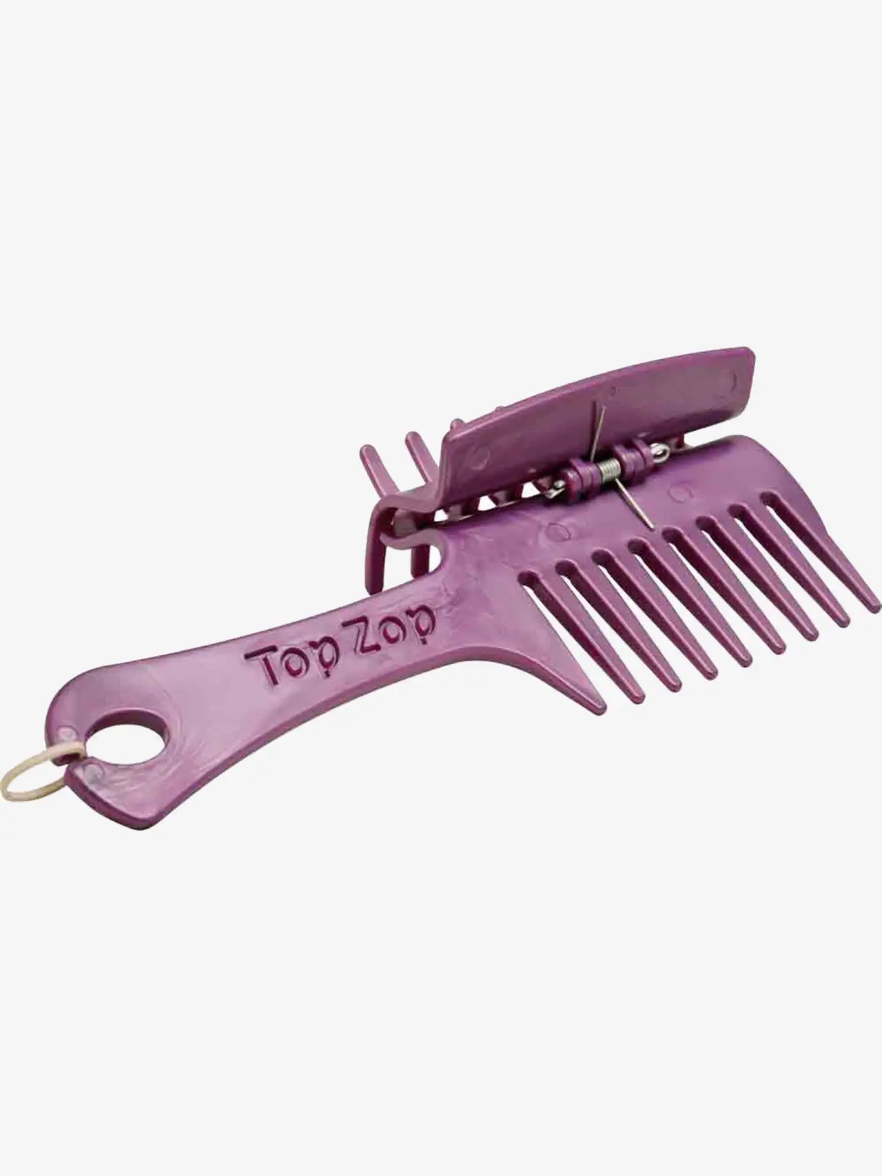 Lemieux Top Zop Purple Plaiting Comb - Equine Mane Tool for Braiding, Grooming, and Training