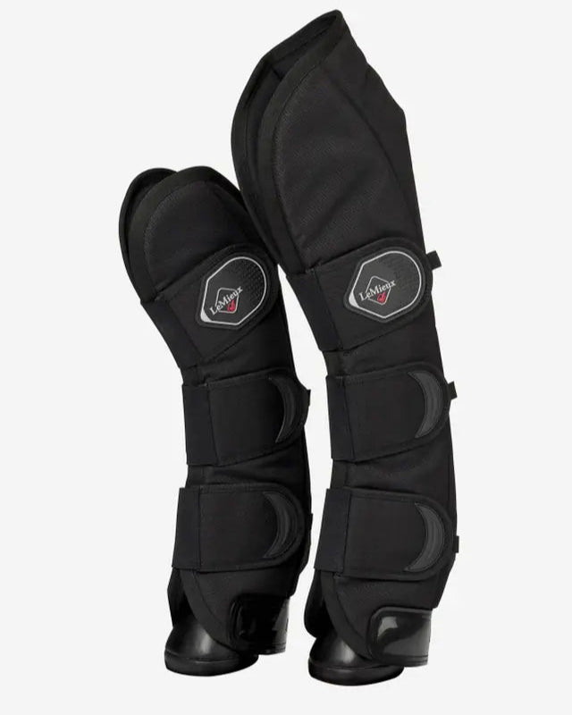 LeMieux Black Travel Boots for Horses - Ballistic Nylon, Carbon Nano-Fibre Lining, Equine Protection