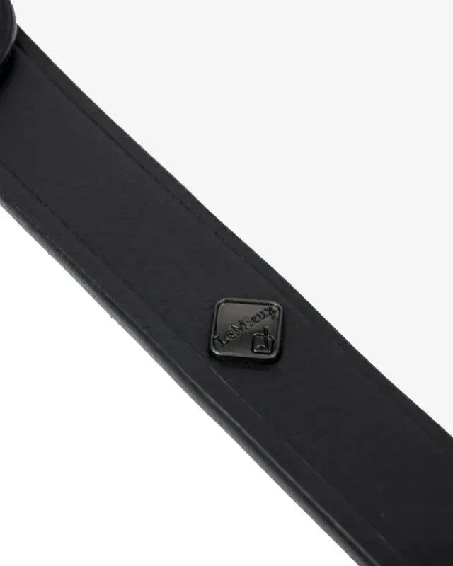 LeMieux Leather Trot Up Chain - Black. Branded Equestrian Show Lead.