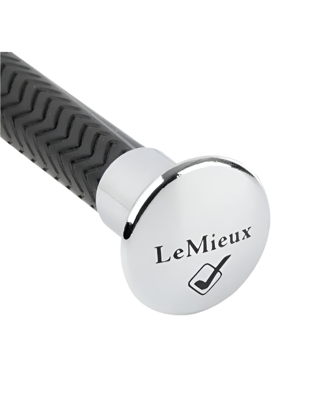 LeMieux LeGrip Black Jumping Whip - Ultra-light Polycarbon Shaft with Balanced PU Grip