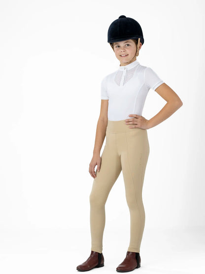 LEMIEUX Young Rider Beige Equestrian Breeches: Comfortable Kid's Riding Apparel