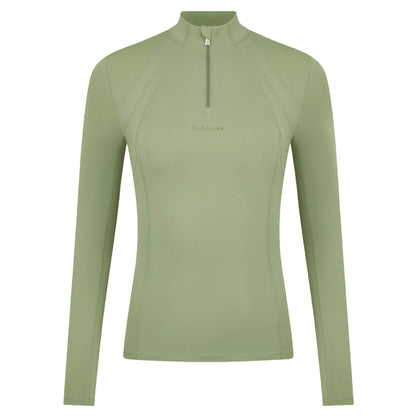 LeMieux Mia Mesh Long Sleeve Base Layer in Thyme | Equestrian Riding Activewear