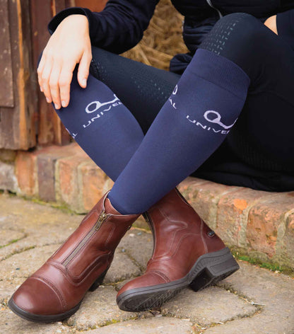 Premier Equine Loxley Leather Riding Boots - Brown Paddock Boot with Zipper