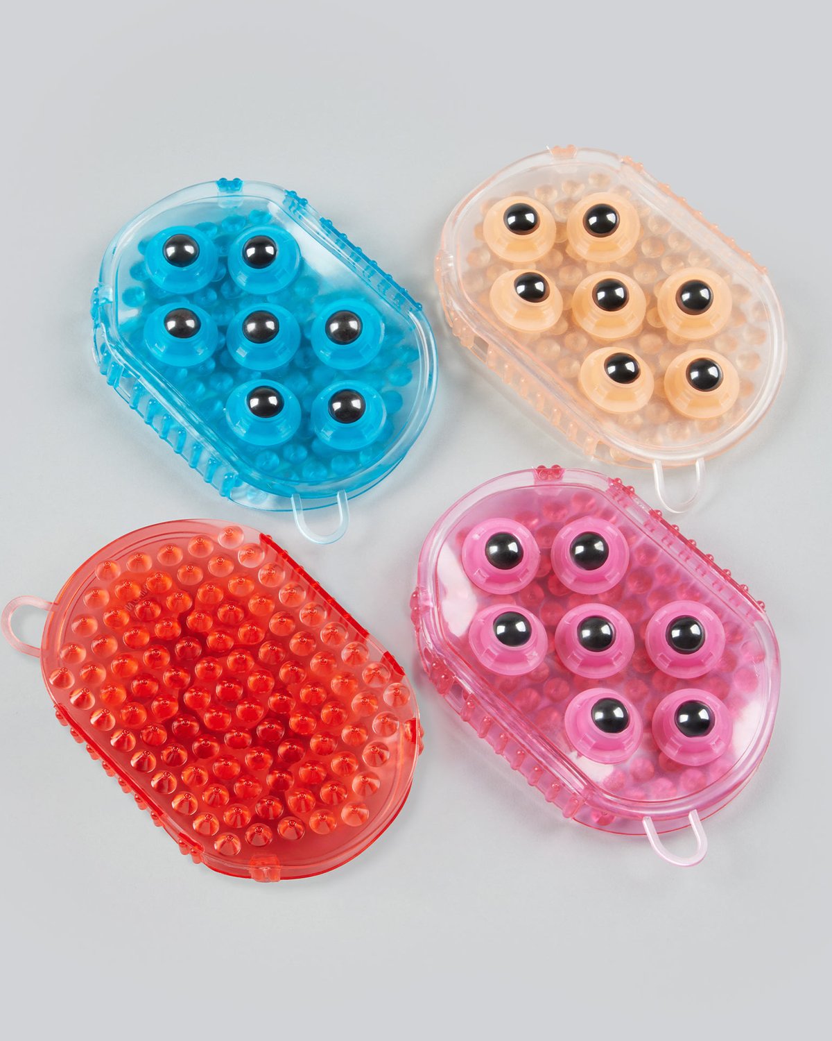 Magnetic Horse Massage Mitts: Blue, Peach, Red & Pink. Equine Therapy and Grooming Aid