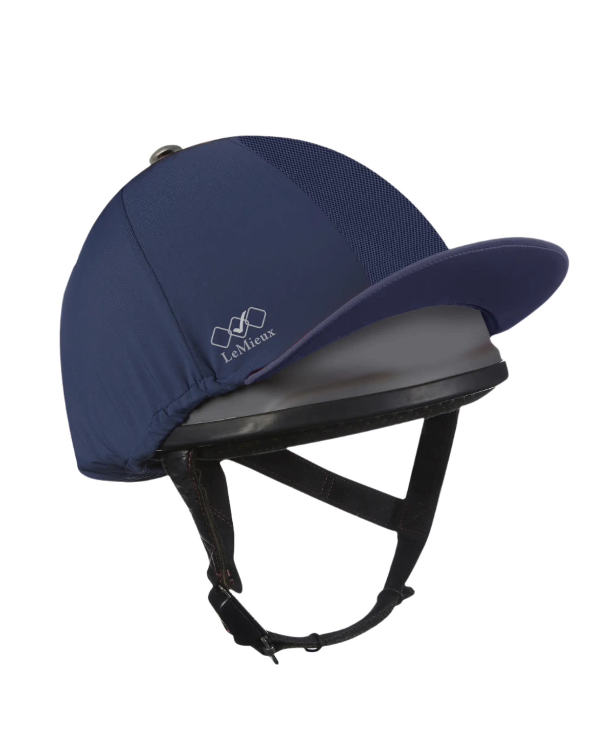 LeMieux Pro Mesh Hat Silk Navy: Equestrian Helmet Cover, Breathable, Stylish