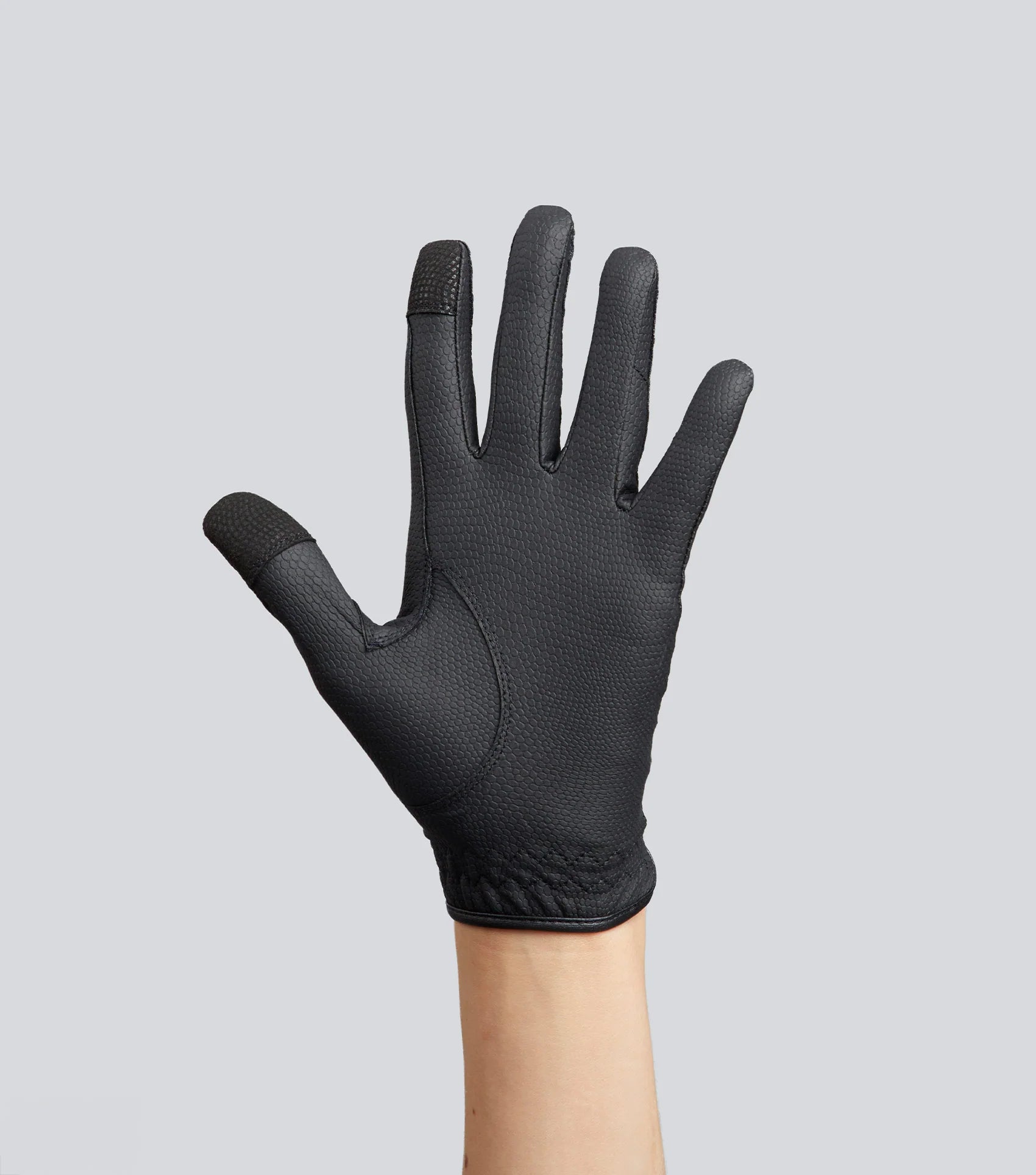 Premier Equine Junior Black Riding Gloves: Equestrian Gloves with Touchscreen Compatibility for Kids