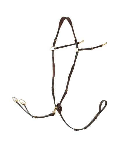 LeMieux Breastplate (D-Ring Attachment) Havana/Brass