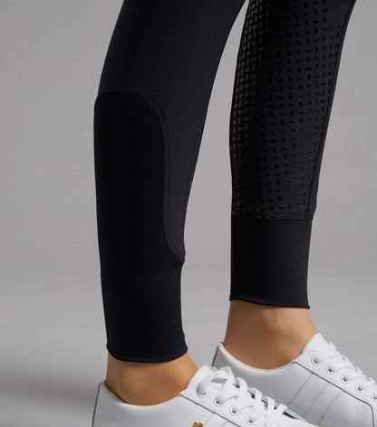 Premier Equine Milliania Black Riding Breeches: Full Seat Gel, Women's Equestrian Pants.