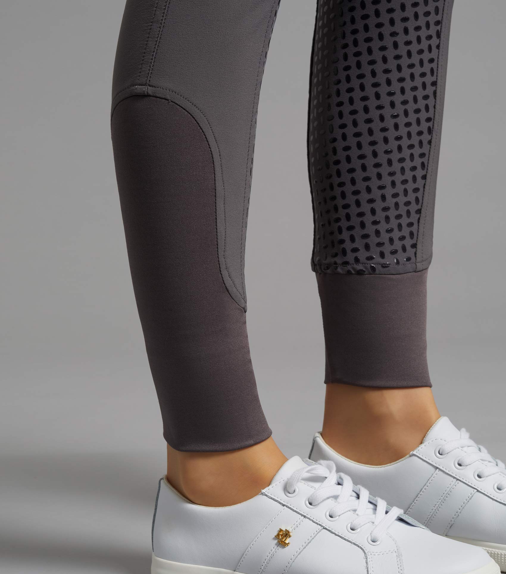 Premier Equine Anthracite Riding Breeches with Gel Full Seat - Women's Equestrian Apparel