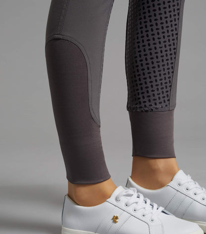 Premier Equine Anthracite Riding Breeches with Gel Full Seat - Women's Equestrian Apparel