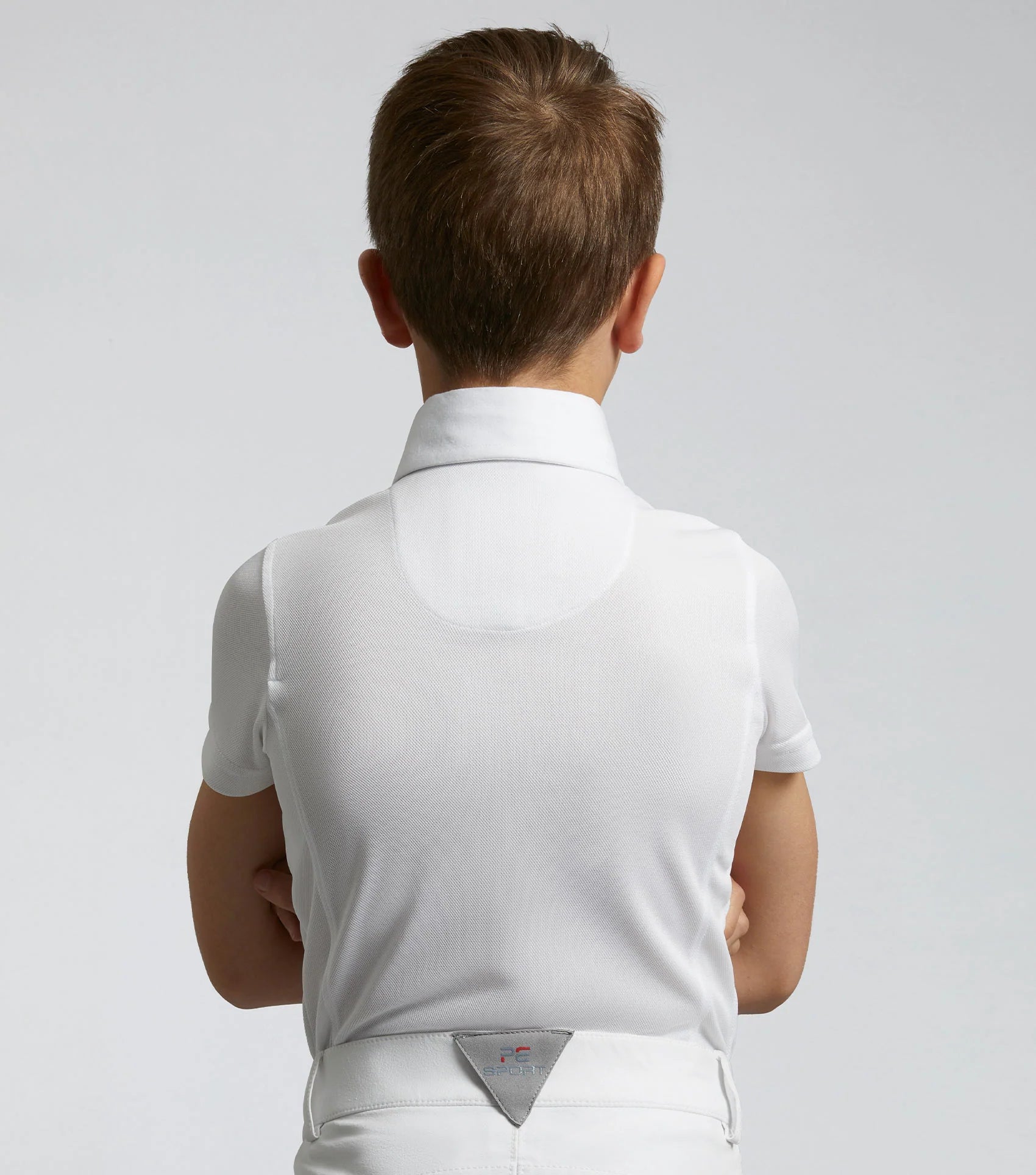 Boy's White Show Shirt | Premier Equine | Equiflair | Equestrian Competition Apparel