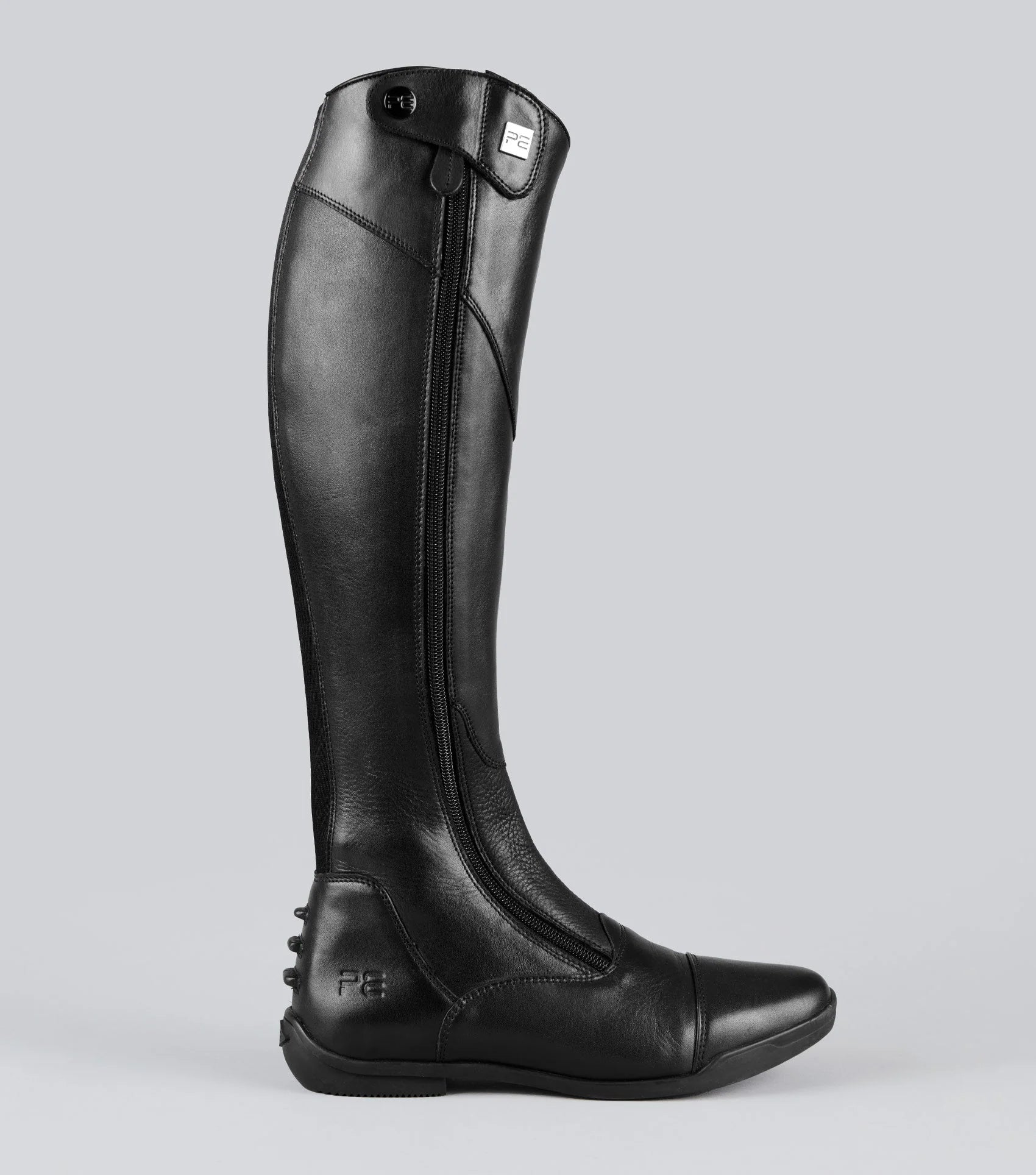 Premier Equine Black Leather Tall Riding Boots for Women - Equestrian Dressage Boots