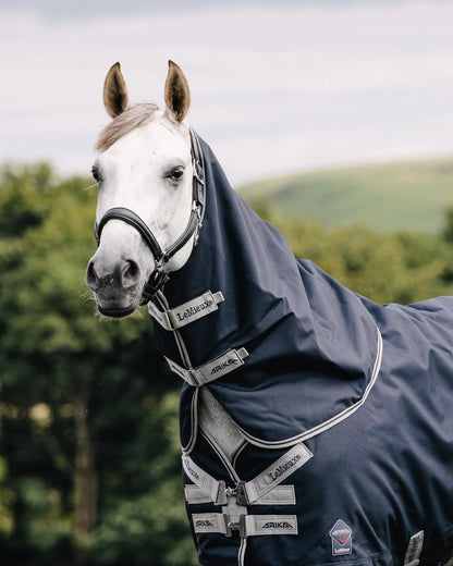 LeMieux Arika Navy Horse Blanket Neck Cover: Waterproof Protection for Your Horse