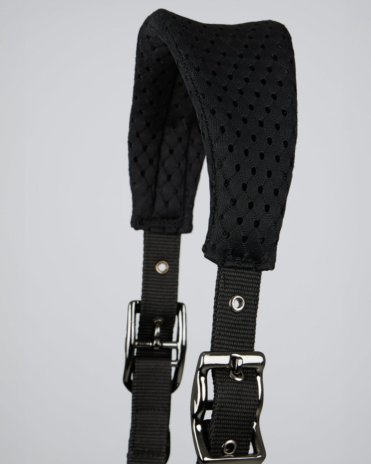 Premier Equine Necto Black Mesh Head Collar with Lead Rope - Adjustable Horse Headwear