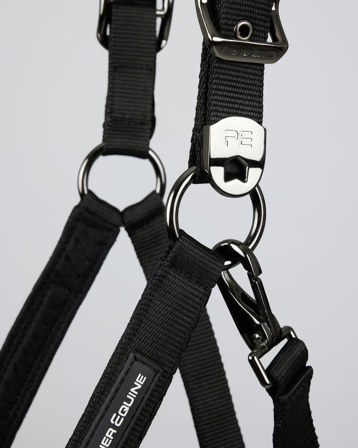 Premier Equine Necto 3D Mesh Head Collar with Lead Rope Black