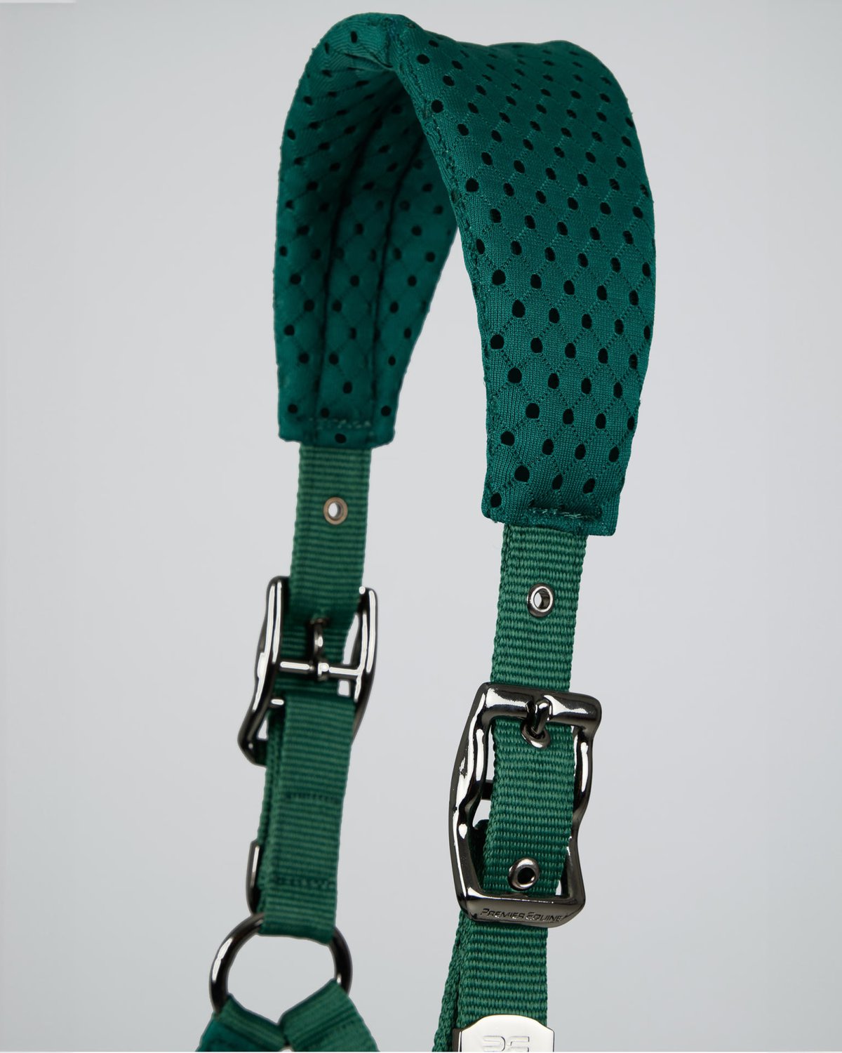 PREMIER EQUINE Necto 3D Mesh Head Collar with Lead Rope Green | Comfortable Horse Headcollar