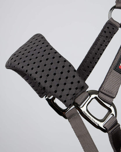 Premier Equine Necto 3D Mesh Head Collar with Lead Rope Grey