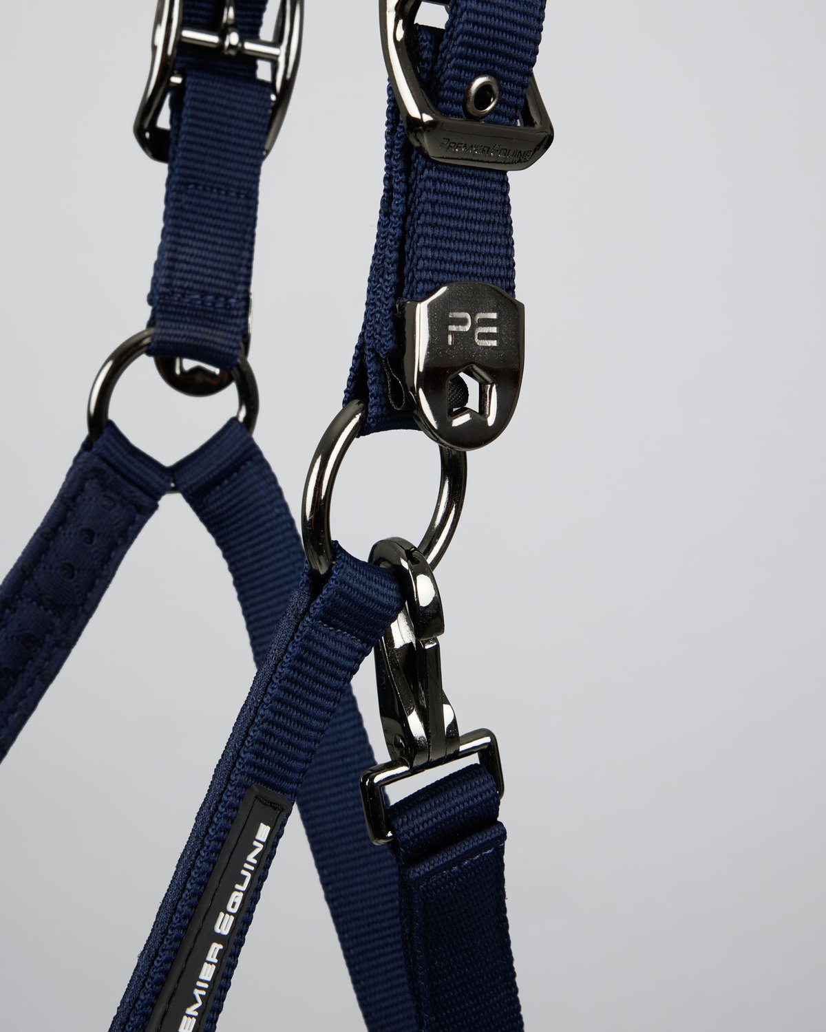 Premier Equine Necto 3D Mesh Head Collar with Lead Rope Navy