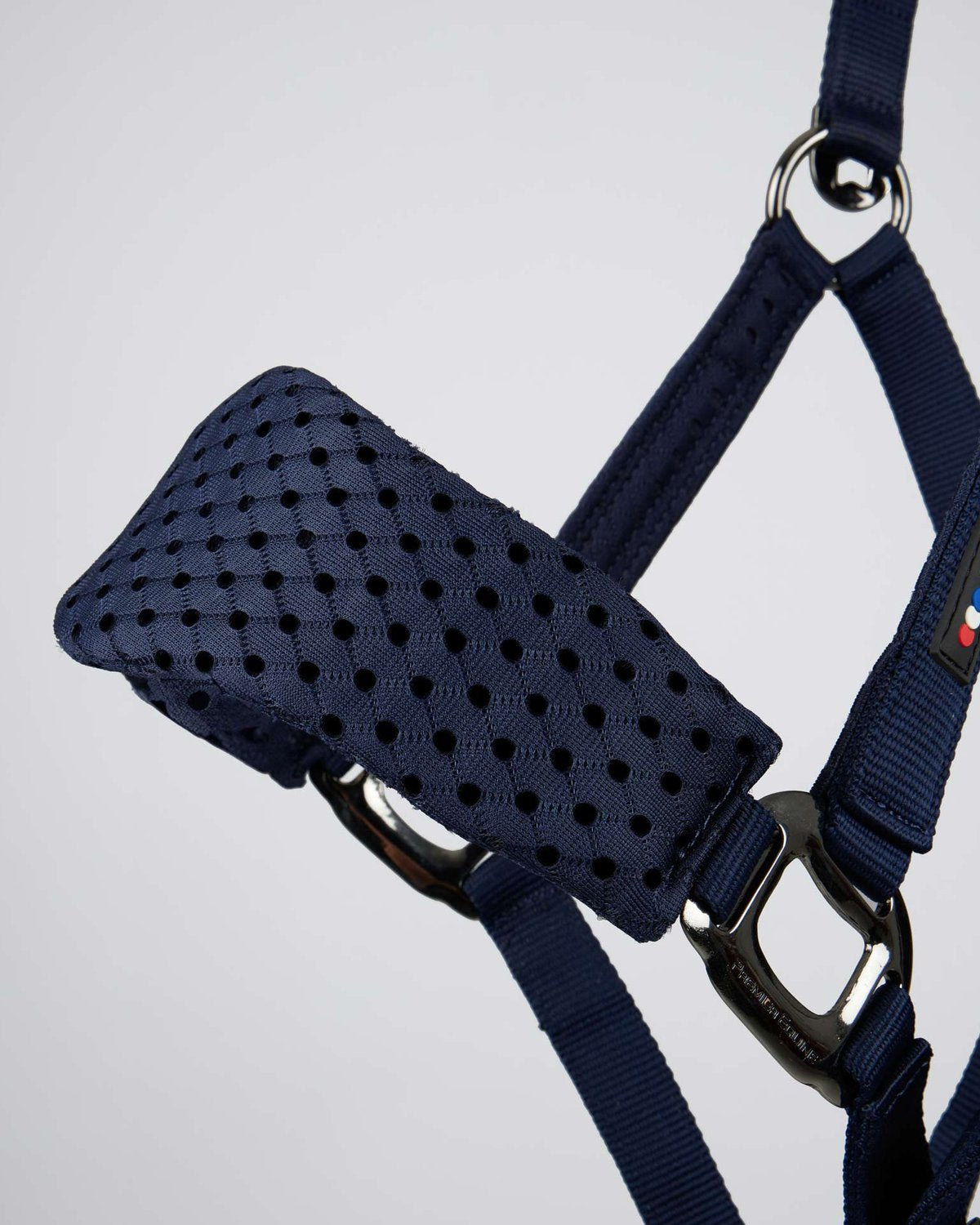PREMIER EQUINE NECTO 3D Mesh Head Collar - Navy with Lead Rope | Horse Halter, Adjustable, Comfortable, Equiflair