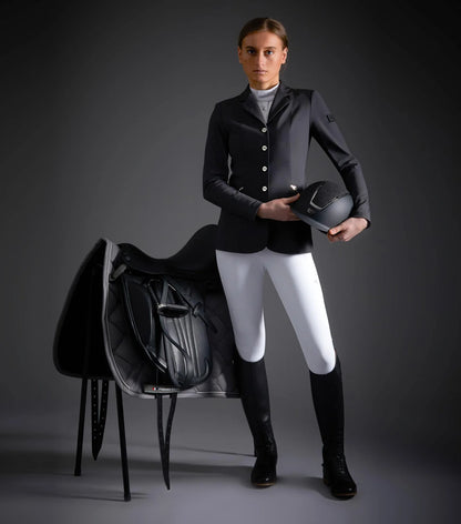 Premier Equine Nera Ladies Competition Jacket Grey Equestrian Apparel