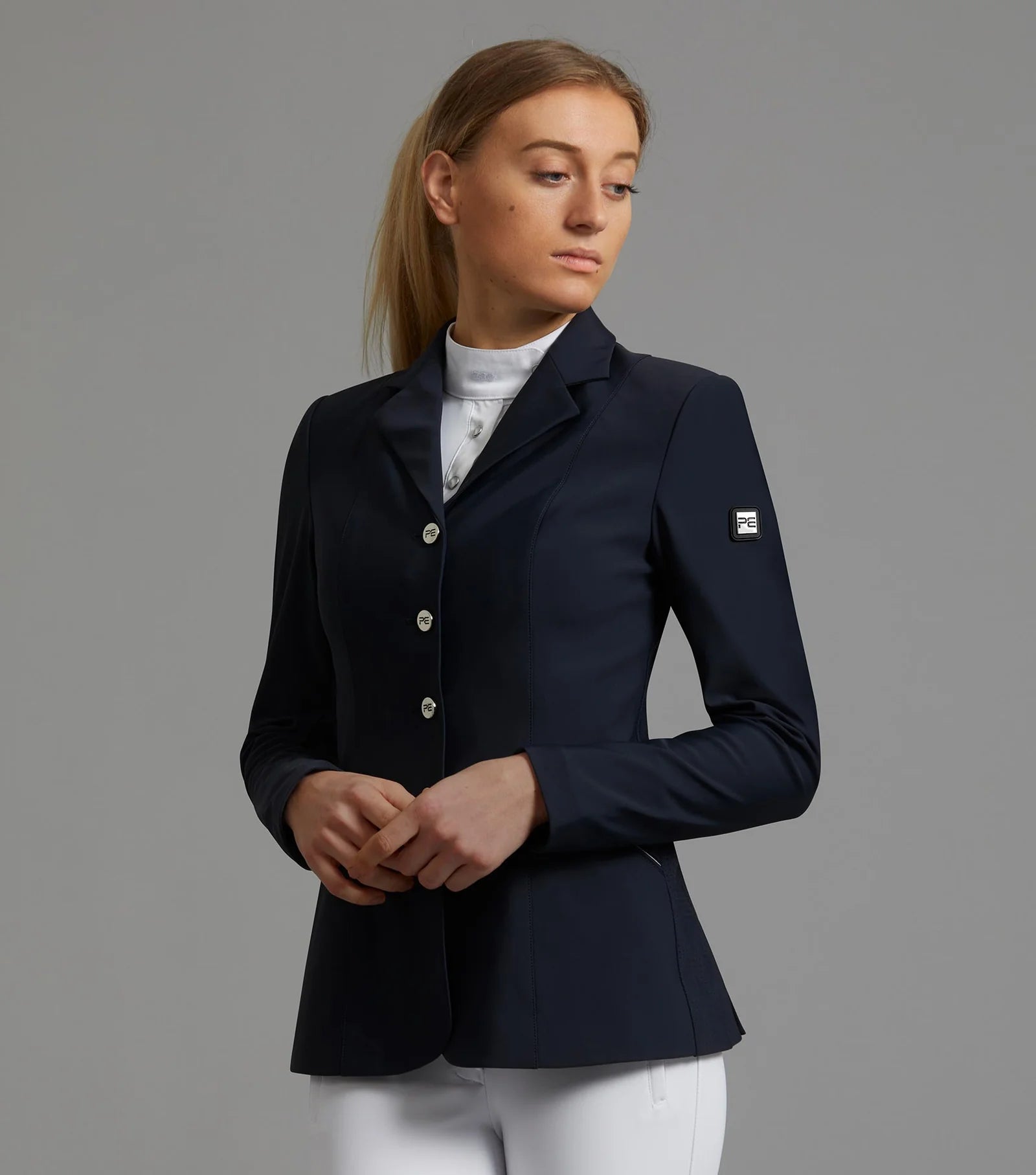 Premier Equine Nera Navy Ladies Competition Jacket - Equestrian Show Apparel