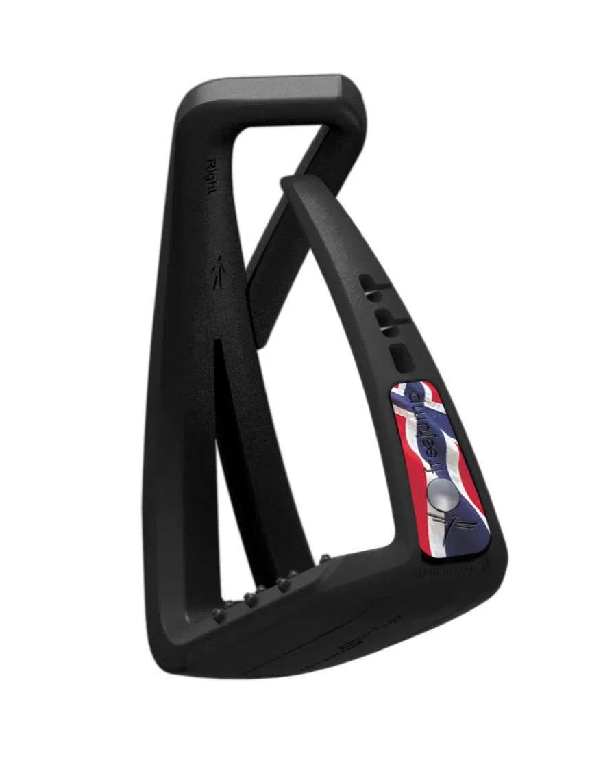 Freejump Soft'Up Lite Stirrups with Norway Flag Pin | Equestrian Safety Equipment