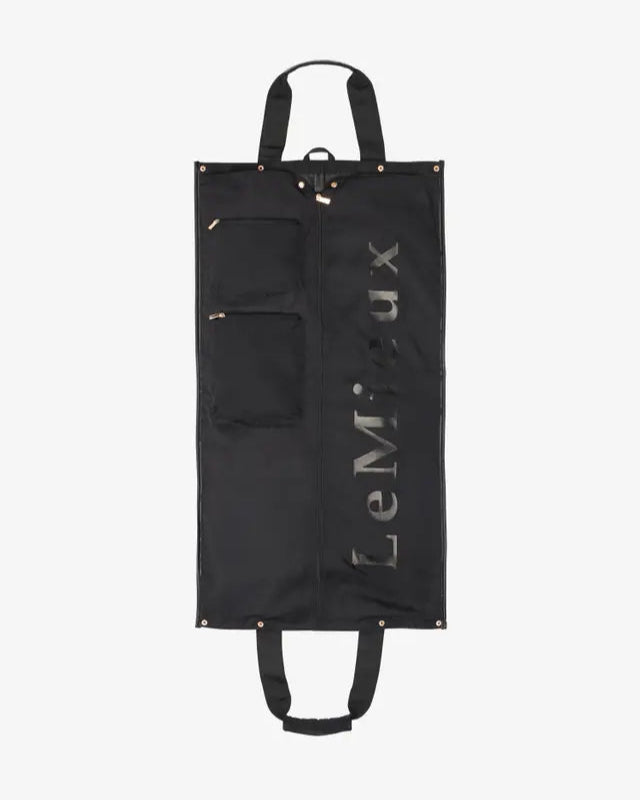 LeMieux Luxe Show Jacket Duffle Bag - Black: Wrinkle-Free Equestrian Clothing Carrier for Events & Shows