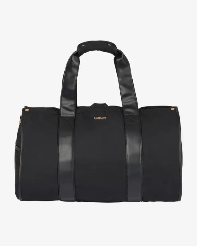 LeMieux Luxe Show Jacket Duffle Bag - Black Equestrian Travel Bag, Wrinkle-Free Clothing Storage