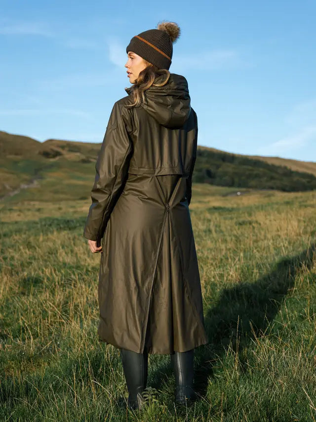 Lemieux All Elements Alpine Coat: Waterproof, Long, Hooded Equestrian Riding Coat for Women