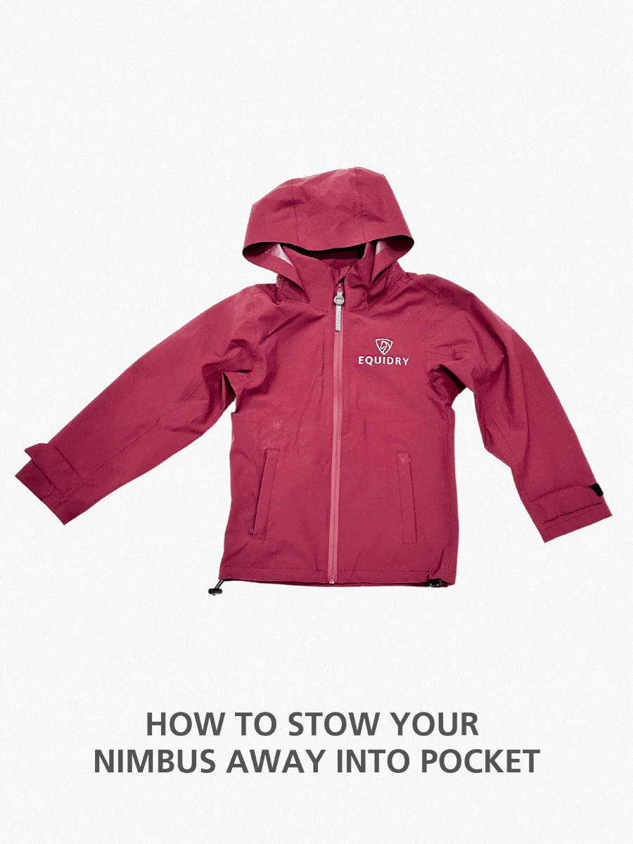 EQUIDRY Nimbus Waterproof Pack Away Jacket Women's Navy